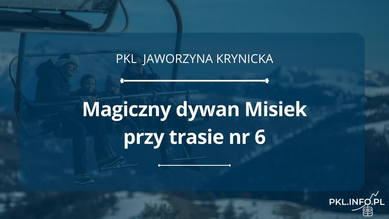 Magiczny dywan Misiek przy trasie nr 6 - Jaworzyna Krynicka